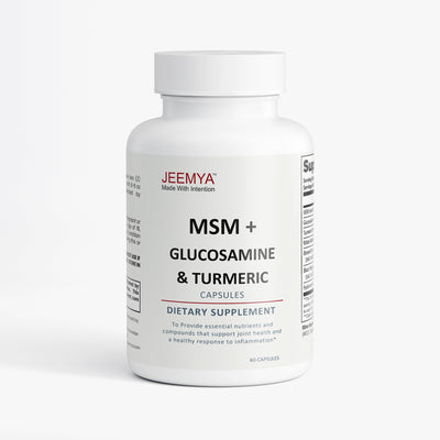 MSM + GLUCOSAMINE & TURMERIC - Joint Support | 30 Servings