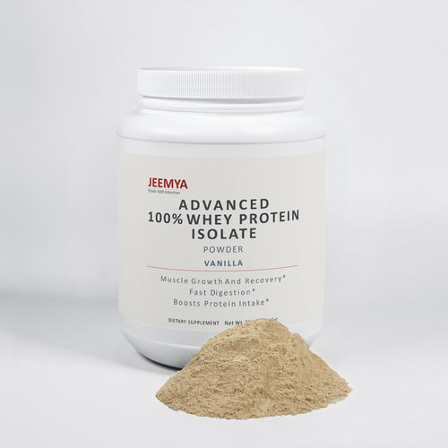 Jeemya Advanced Whey Protein Isolate (Vanilla) | Supports Muscle Synthesis & Recovery