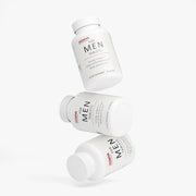Multiple JEEMYA For Men supplement bottles stacked together highlighting a testosterone support formula for male performance, vitality, and endurance support.