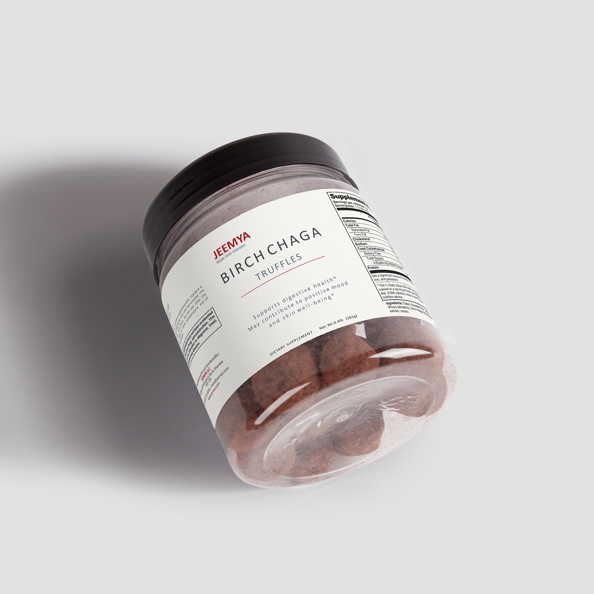 Jeemya Birch Chaga Truffles | Functional Whole-Food Bites for Immune & Digestive Support