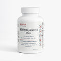 JEEMYA Ashwagandha Plus - Cortisol Supplement - dietary supplement bottle with ginseng, maca, and vitamins D3, B6, and B12 formulated to support stress relief, energy, vitality, and overall wellness.