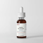 JEEMYA Peptide Hair Growth Serum displayed upright on a clean background, featuring a scalp-nourishing formula designed to support thicker, healthier-looking hair.
