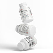 Multiple JEEMYA Berberine supplement bottles stacked together, showcasing a wellness formula formulated to support metabolic health and glucose balance.