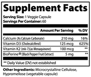Jeemya Bone & Heart | Vitamin D3 + K2 (MK-7) for Calcium Support & Cardiovascular Wellness