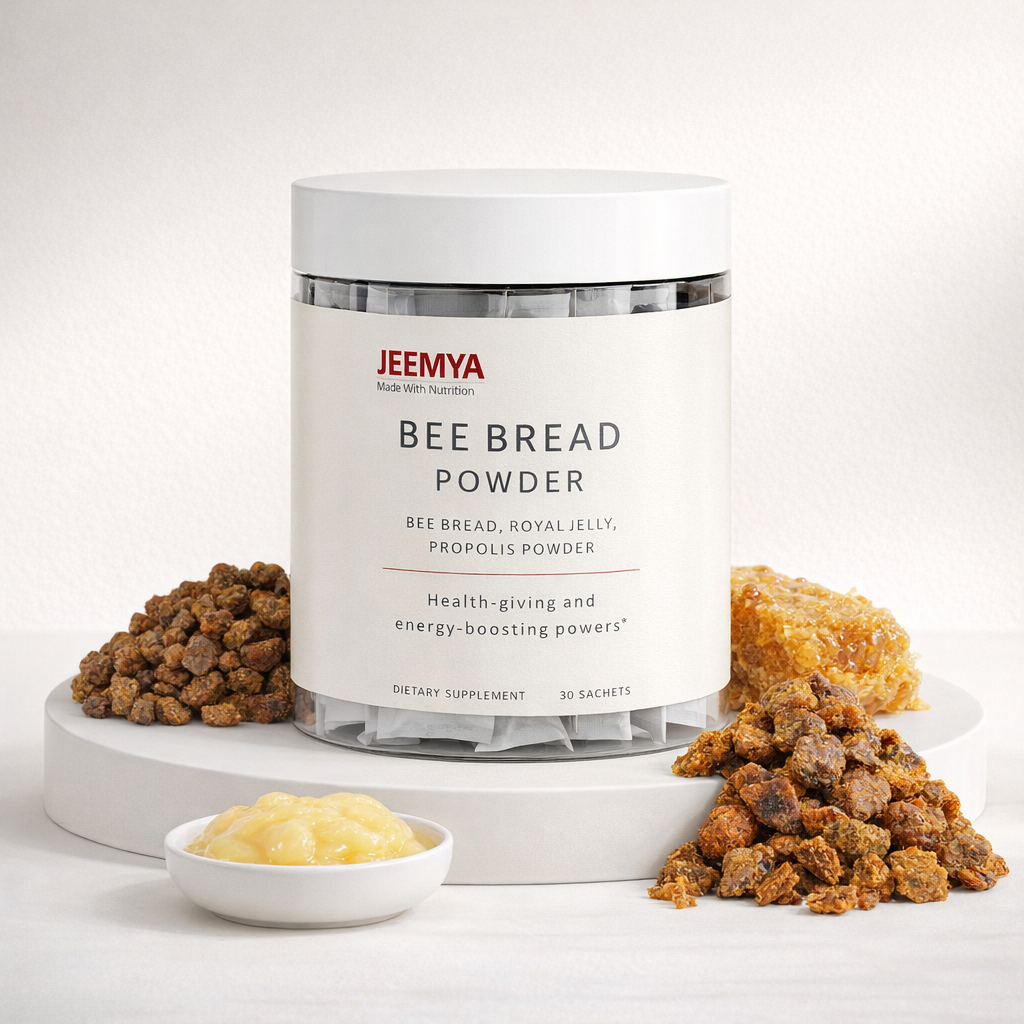 Jeemya Bee Pearl Powder | Whole-Hive Nutrition with Bee Bread, Royal Jelly & Propolis