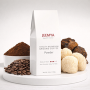 Jeemya Vitality Mushroom Coffee | Arabica Blend with Lion's Mane & Chaga for Focus & Balanced Energy