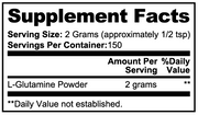 Jeemya L‑Glutamine Powder 300 g (10.6 oz) 150 Servings | Foundational Sports & Performance Support for Daily Use